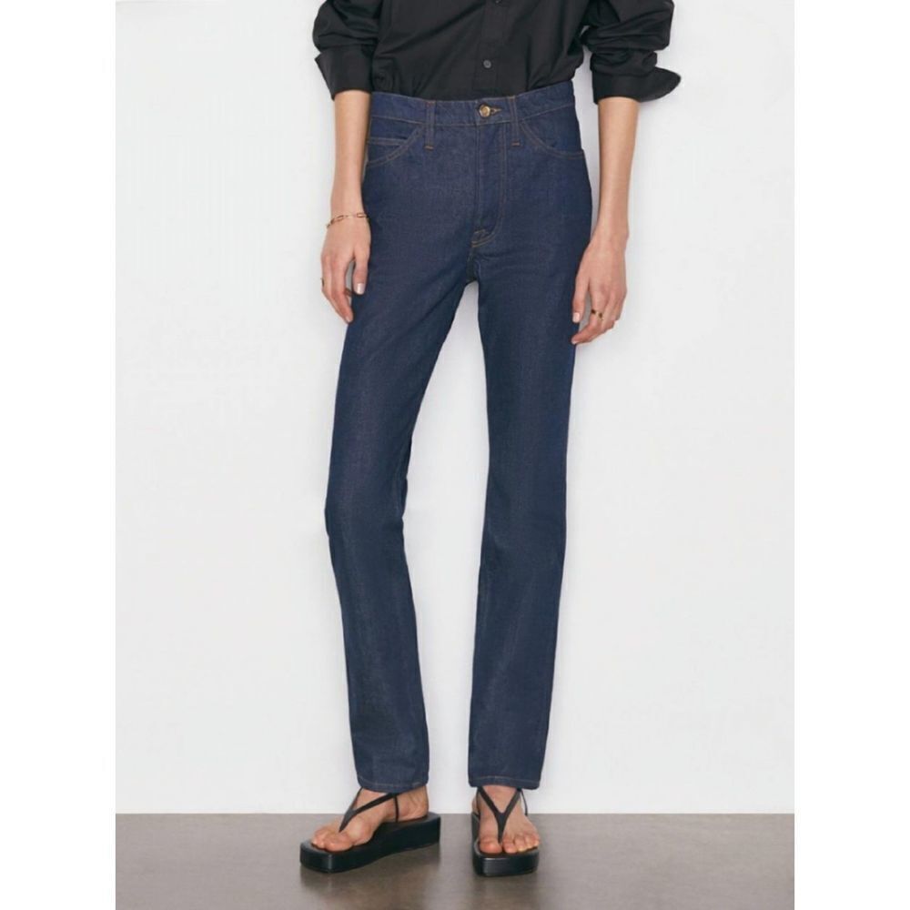 New! Frame Le Italien True Straight High Rise Rinse Jeans, 26